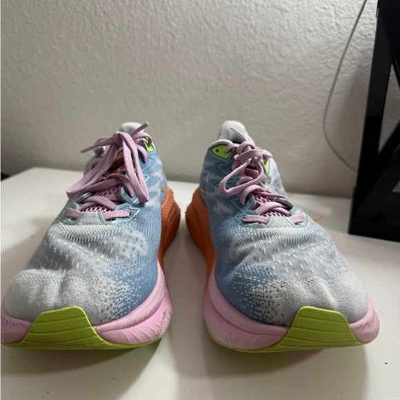 Hoka Women's Mach 6 Athletic Shoes - Pink and Blue - Picture 5 of 9